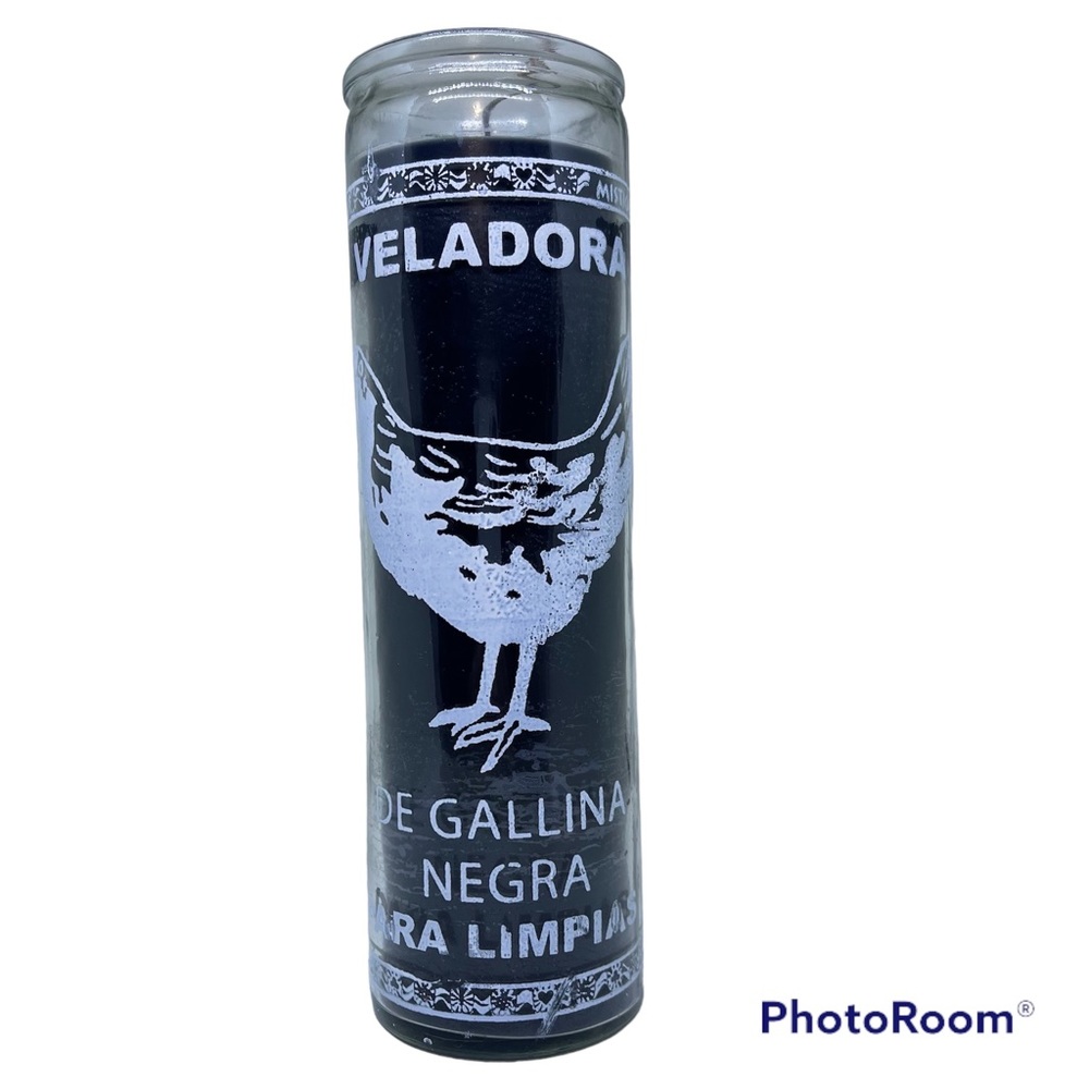 Black hen for cleansing 7 days candle/ vela gallina negra para limpias 7 dias